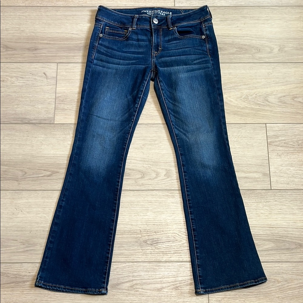 American Eagle Outfitters Dark Wash Kick Boot Bootcut Women’s Jeans Size 8 Reg